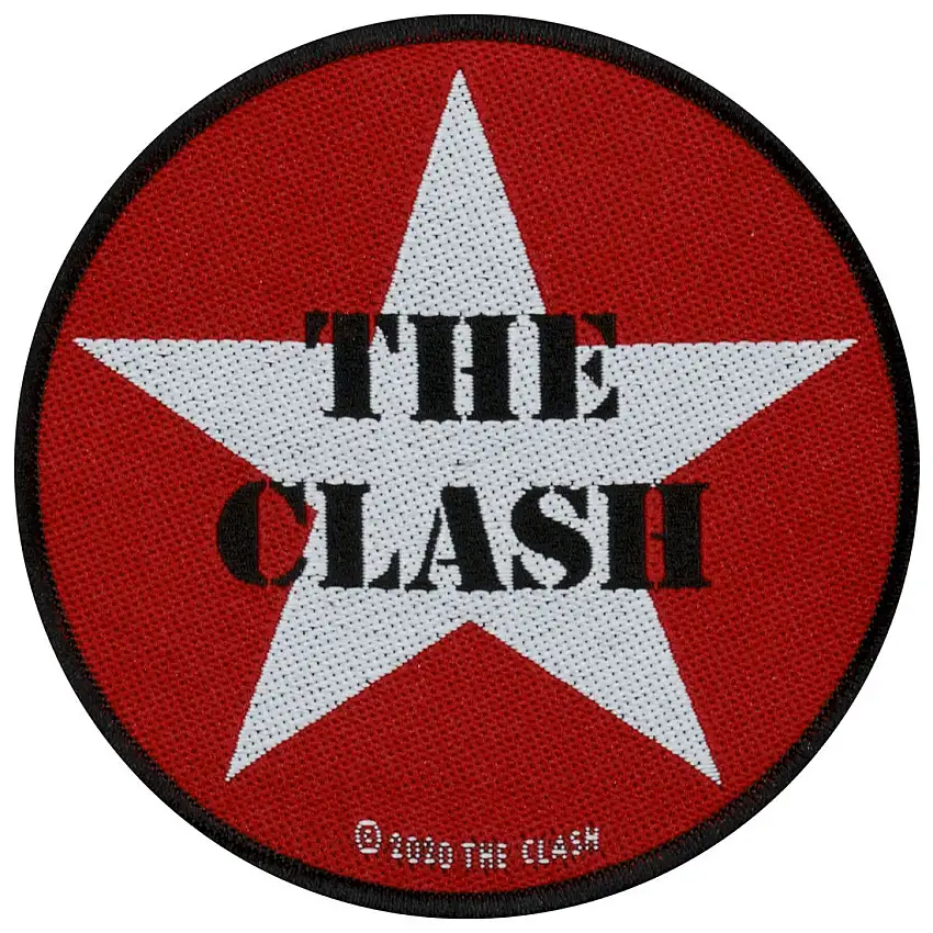 Toppa tessile Rock à Gogo The Clash - Star [Misura 9,5 cm]