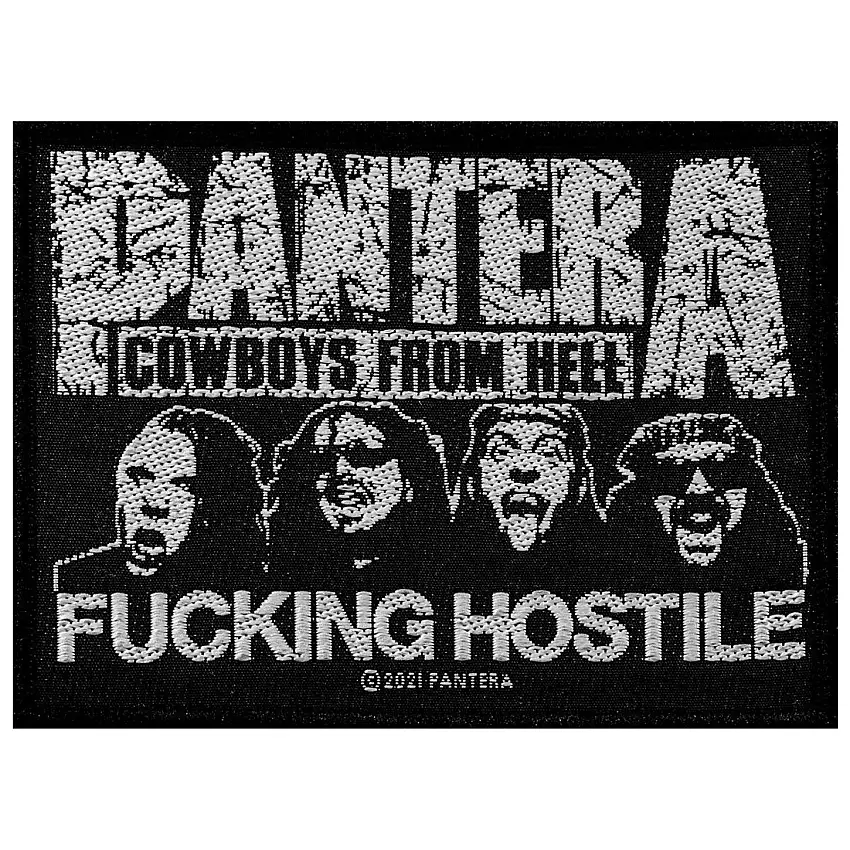 Toppa tessile Rock à Gogo Pantera - F***ing Hostile [Misura 10,2x7,5 cm]