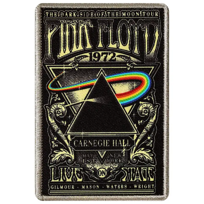 Toppa tessile Rock à Gogo Pink Floyd - Carnegie Hall [Misura 6,6x10 cm]
