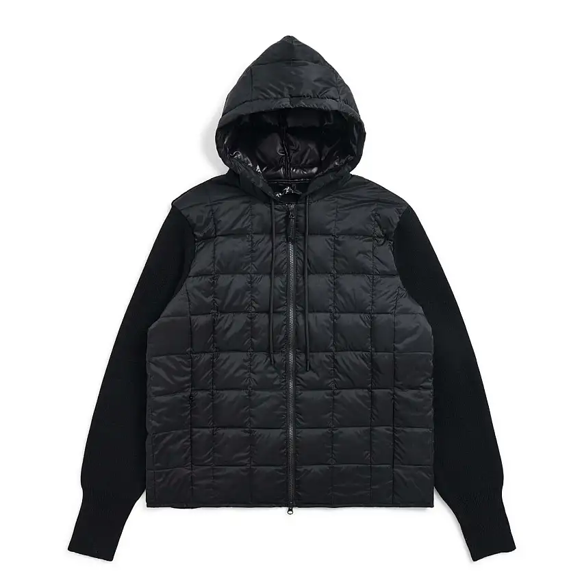 Piumino basic w con zip + maglieria Taion