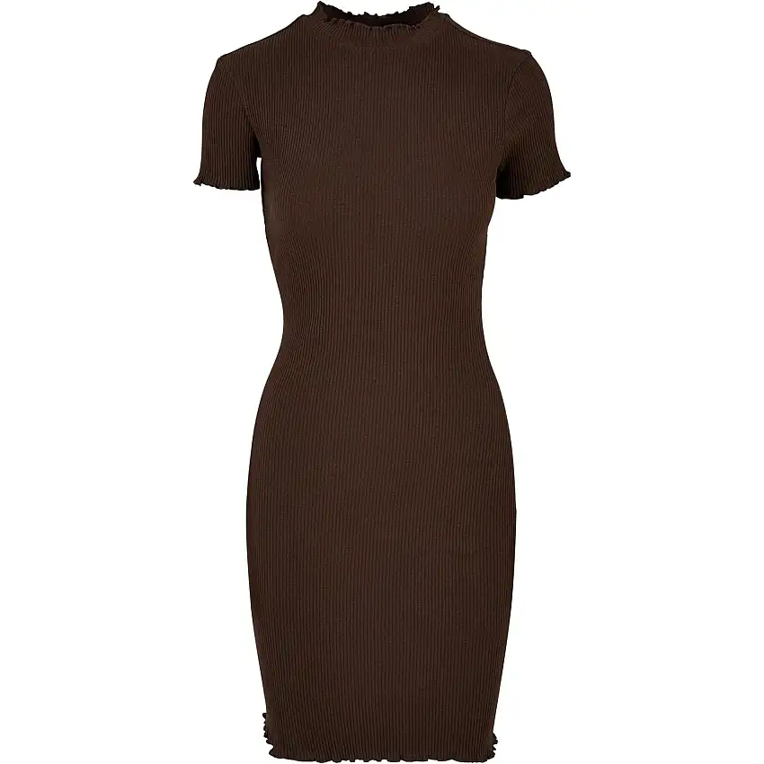 Abito Maglietta a coste taglie forti donna Urban Classics