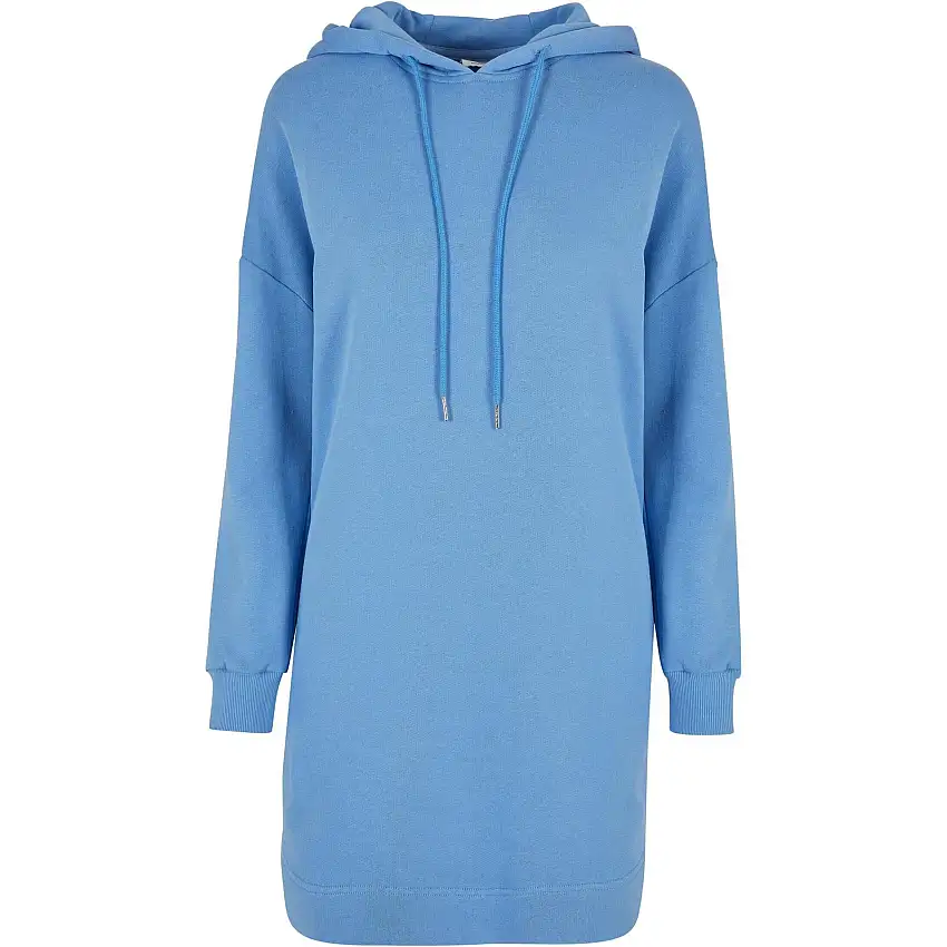Abito in felpa con cappuccio oversize grandi taglie donna Urban Classics Organic Terry