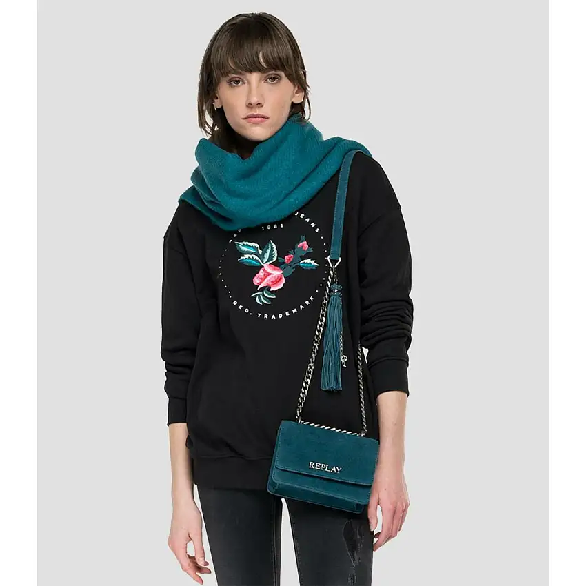 Felpa ricamata da donna Replay