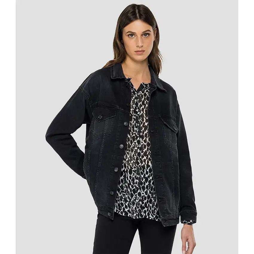 573 giacca in denim organico per le donne Replay