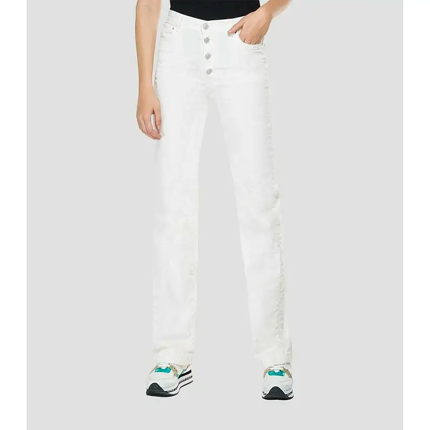 Jeans a vita alta a gamba larga da donna Replay bevelyn