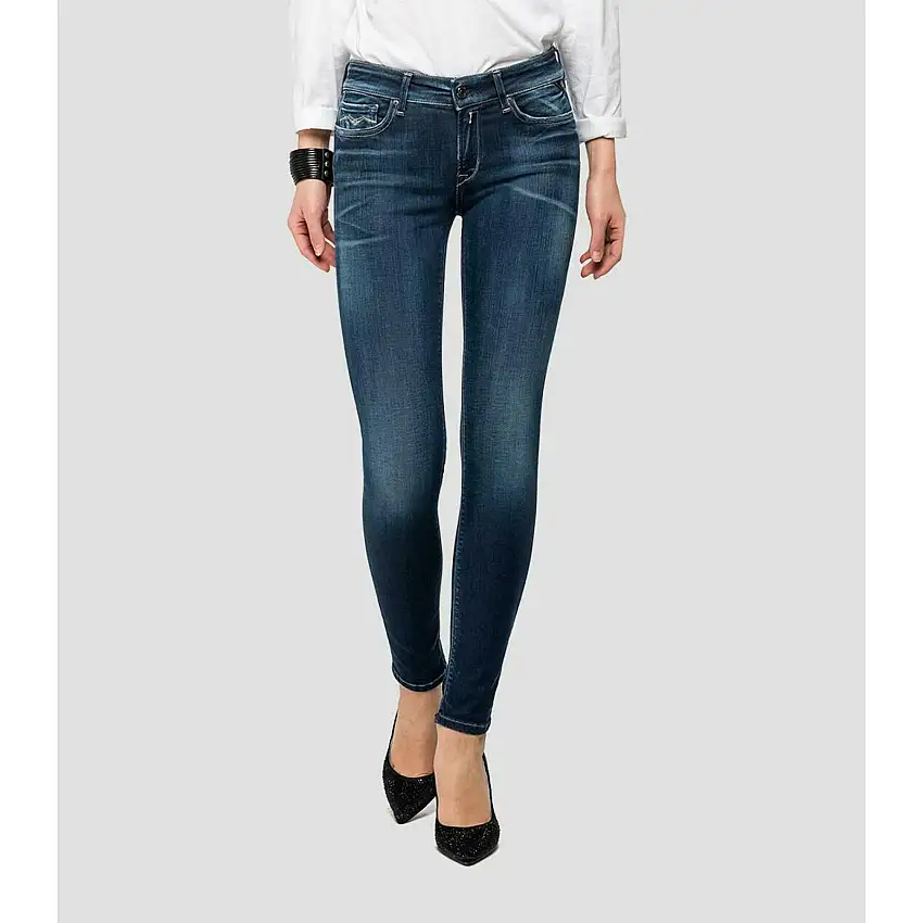 Jeans a taglio alto da donna Replay waist fit hyperflex bio new luz